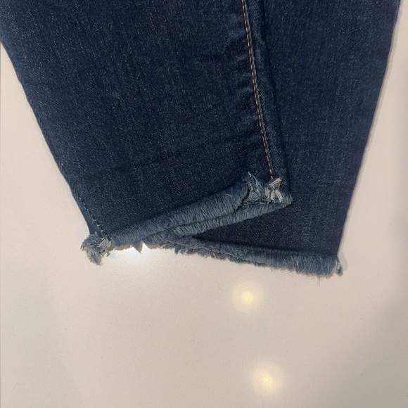 Refuge Dark Blue Distressed Skinny Jeans - Picture 5 of 5